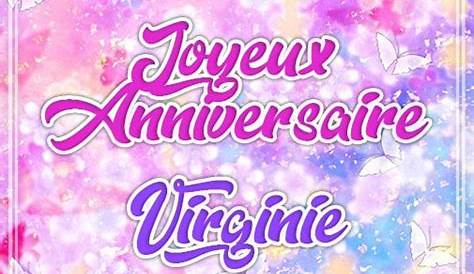 Joyeux Anniversaire Virginie YouTube