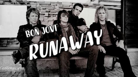 bon jovi runaway lyrics video