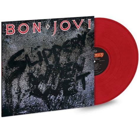 bon jovi slippery when wet red vinyl