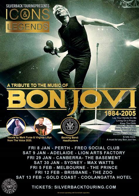 bon jovi tribute band tour dates