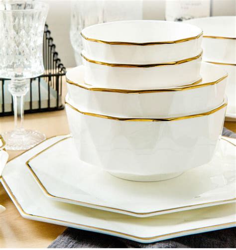 Bone China White Dinner Set
