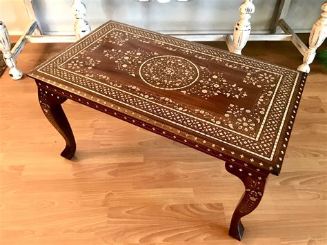 Bone Inlay Coffee Table India