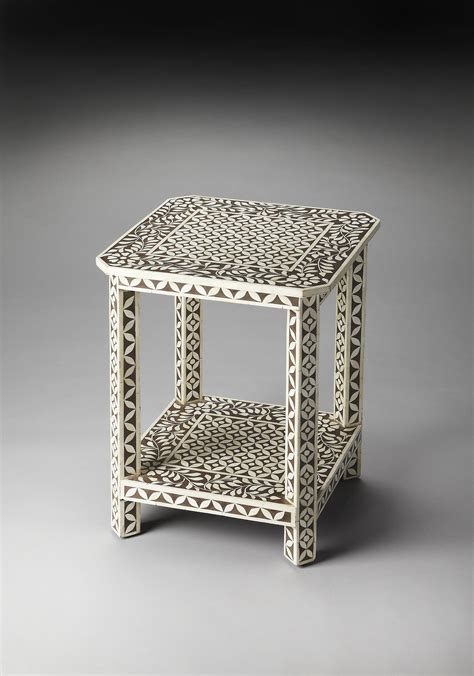 Bone Inlay Side Table Uk