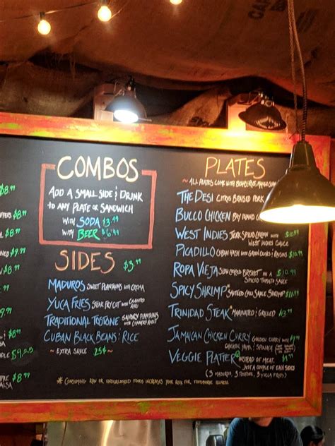 Bongos Menu Seattle