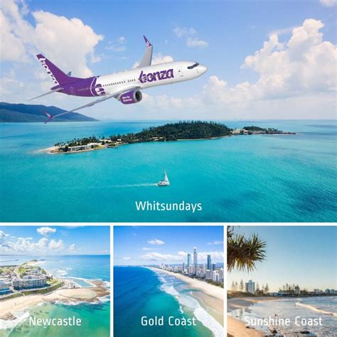 bonza flights newcastle to whitsundays