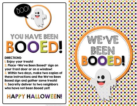 FREE You’ve Been BOOed PRINTABLE Booed printable, You've been booed