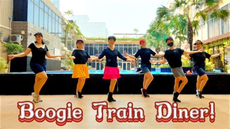 Look Boogie Train Diner Line Dance Updated
