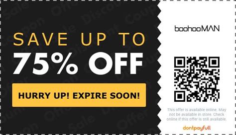 boohooman discount code