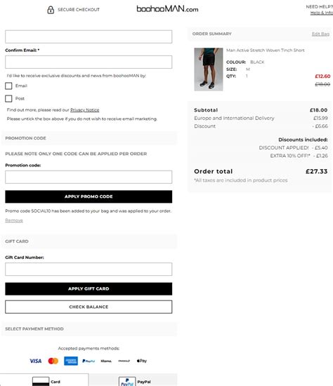 Boohooman Promo Code