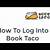 book taco login