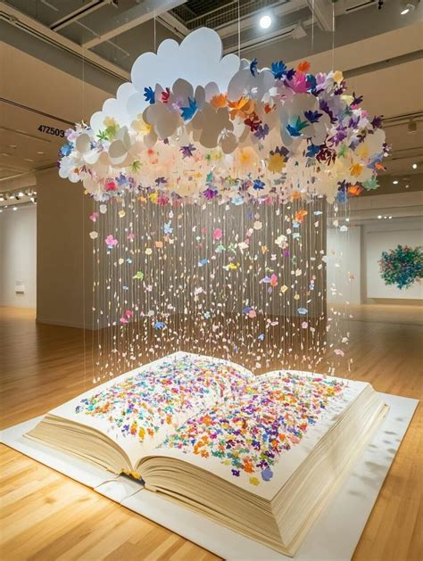 book art installation