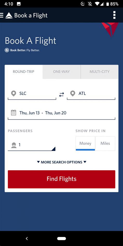 Book Delta Flight Using Miles