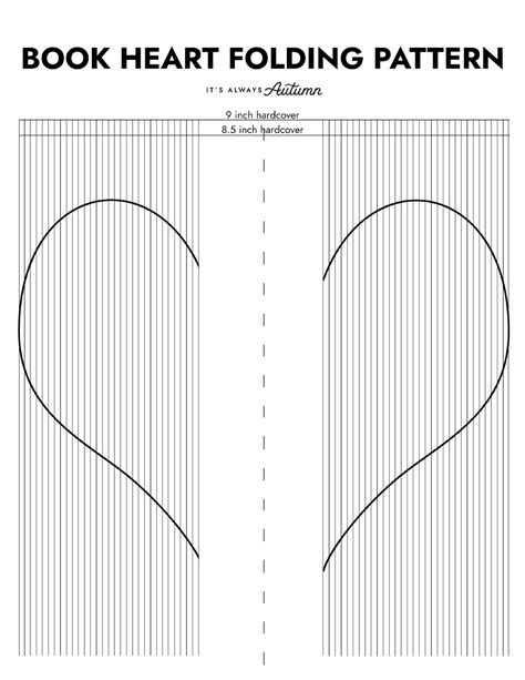 Book Folding Patterns Heart