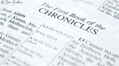 Book Of Chronicles Summary