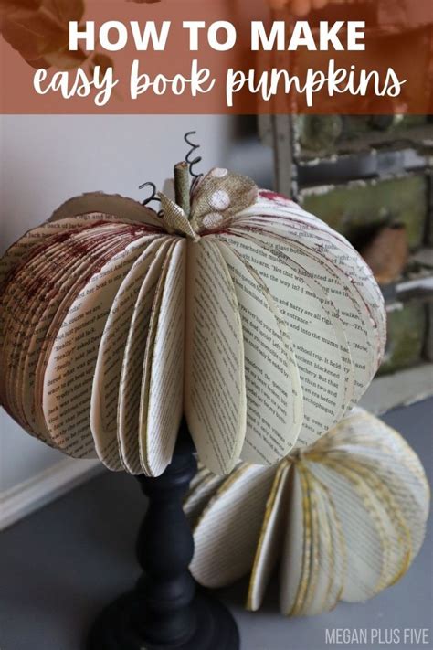 book pumpkin craft