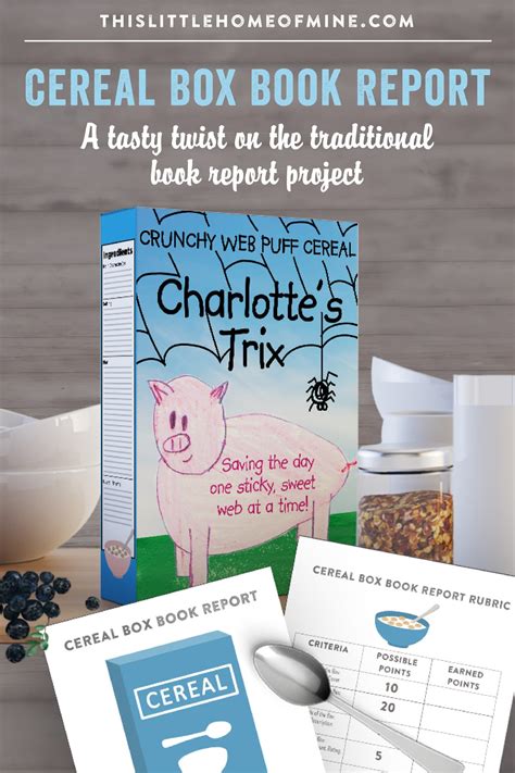 Book Report Cereal Box Project