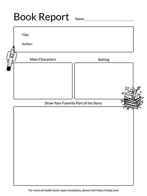 book report drawing