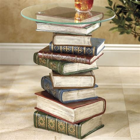 book stack for end table decor