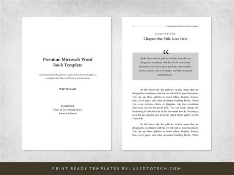 Book Template In Microsoft Word