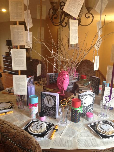 Book Theme Party Decorations