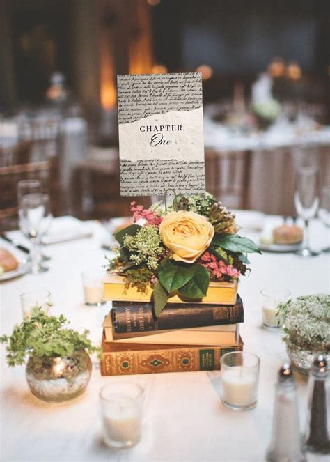 20+ Book Themed Wedding