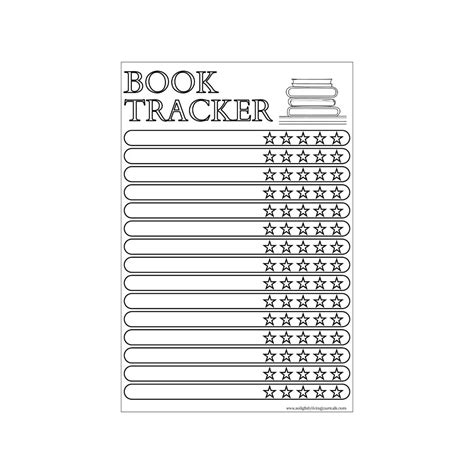 Book Tracker Bullet Journal Printable