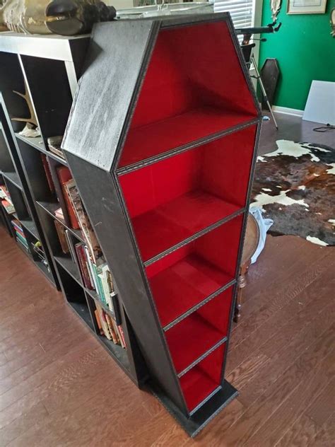 Bookcase Converts To Coffin When Needed
