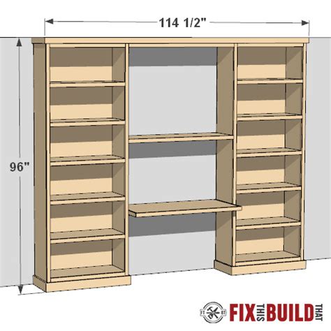 Bookcase Desk Plans