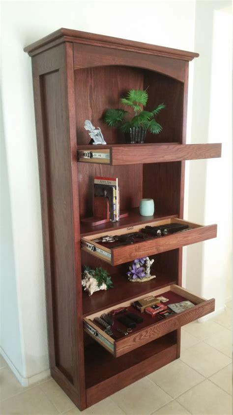 Bookcase With Hidden Drawers