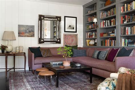 Bookcases Behind Couch