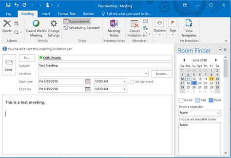 How to Book Meeting Rooms in Outlook YouTube