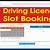 booking slot for driving licence