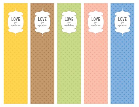 5 Best Images of Free Design Printable Bookmark Templates Bookmark