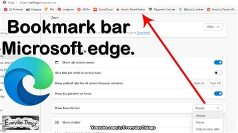 Bookmark Bar Larger