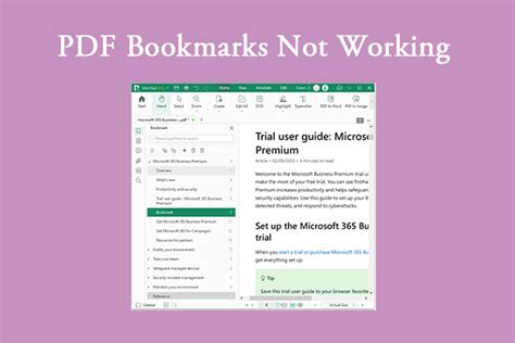Bookmarks Don't Work In Pdf
