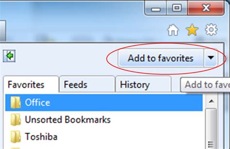 Bookmarks Favorites Computer