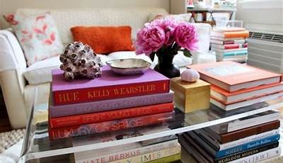 Books Under Glass Coffee Table