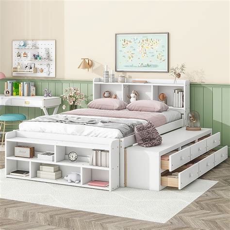 Bookshelf Bed With Storage