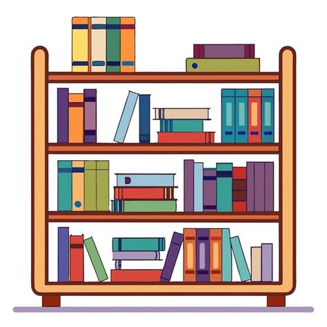 Bookshelf Clipart