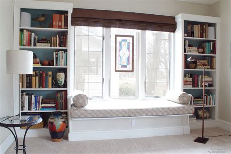 Bookshelf In Front Of Window
