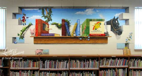 Bookshelf Mural Design