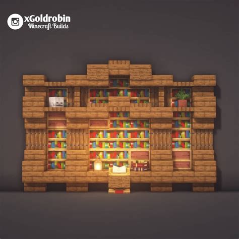 Bookshelf Study Ideas Minecraft