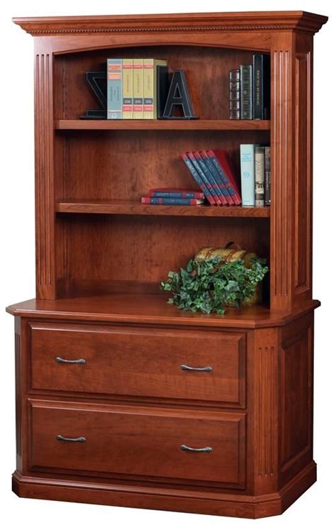 Bookshelf With Filing Cabinet Base
