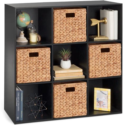 Bookshelf With Storage Cubes