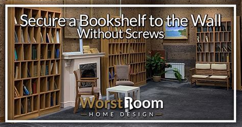 Stunning Attach Bookcase To Wall Without Drilling Metal Shelving Unit