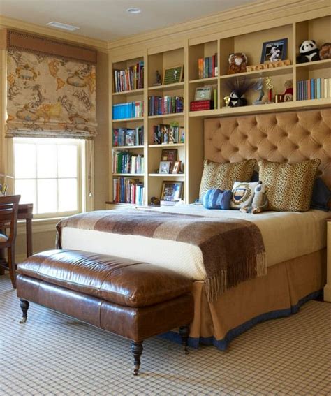 Bookshelves over bed! Bookshelves in bedroom, Home, Living room remodel