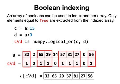 Boolean Array Indexing Assignment