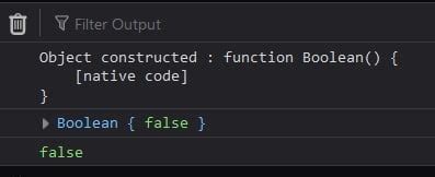 boolean object in javascript with example