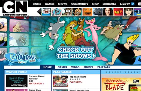 boomerang cartoon network website