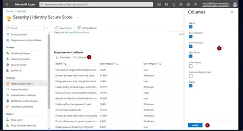 boost modify to Azure ad security measures